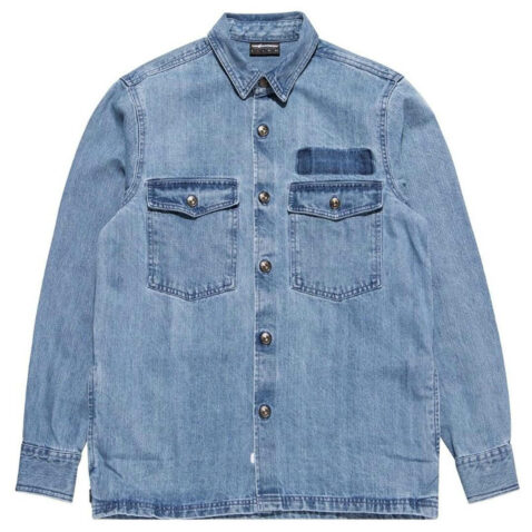 The Hundreds Norton Long Sleeve Woven Shirt Indigo