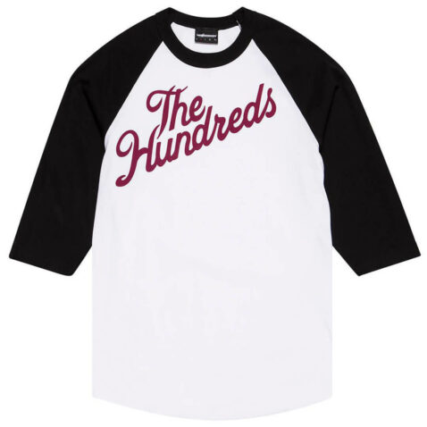 The Hundreds Slant Raglan Shirt White Black