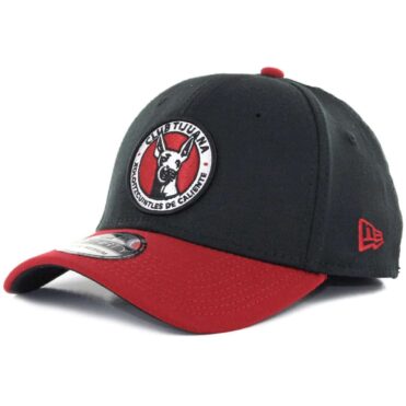 New Era 39Thirty Tijuana Xolos Flexfit Hat Black Scarlet