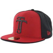 New Era 59Fifrty Tijuana Xolos TJ Fitted Hat Black Scarlet