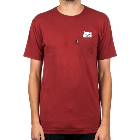 Rip N Dip Lord Nermal Pocket T-Shirt Maroon