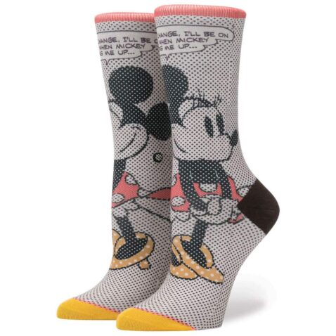 Stance Women's x Disney Tick Tock Minnie Socks Off White