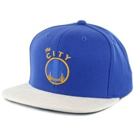 Mitchell & Ness Golden State Warriors Replay Tonal Corduroy Snapback Hat Royal Blue