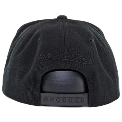 Mitchell & Ness Brooklyn New York Nets Replay Tonal Corduroy Snapback Hat Black