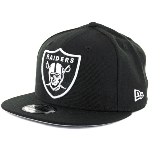 New Era 9Fifty Las Vegas Raiders Black White Snapback Hat