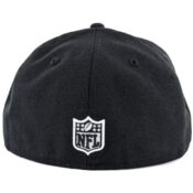 New Era 59Fifty Oakland Raiders Black White Fitted Hat-Back