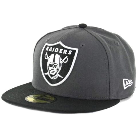 New Era 59Fifty Las Vegas Raiders Dark Graphite Black Fitted Hat
