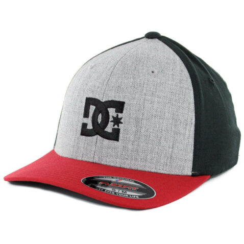 DC Shoes Cap Star 2 Flexfit Hat Chili Pepper Grey Heather