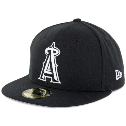 New Era 59Fifty Los Angeles Angels Fitted Black, White Hat