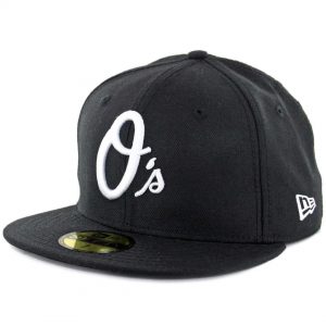 New Era 59Fifty Baltimore Orioles Fitted Black White Hat