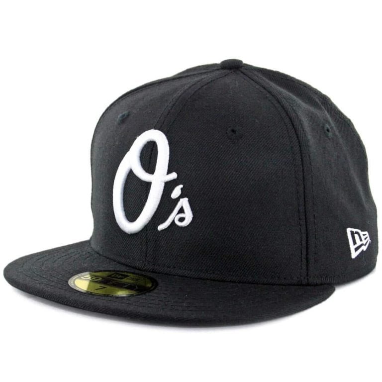 New Era 59Fifty Baltimore Orioles Fitted Black, White Hat