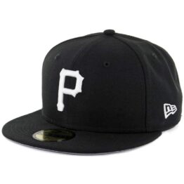 New Era 59Fifty Pittsburgh Pirates Fitted Black, White Hat
