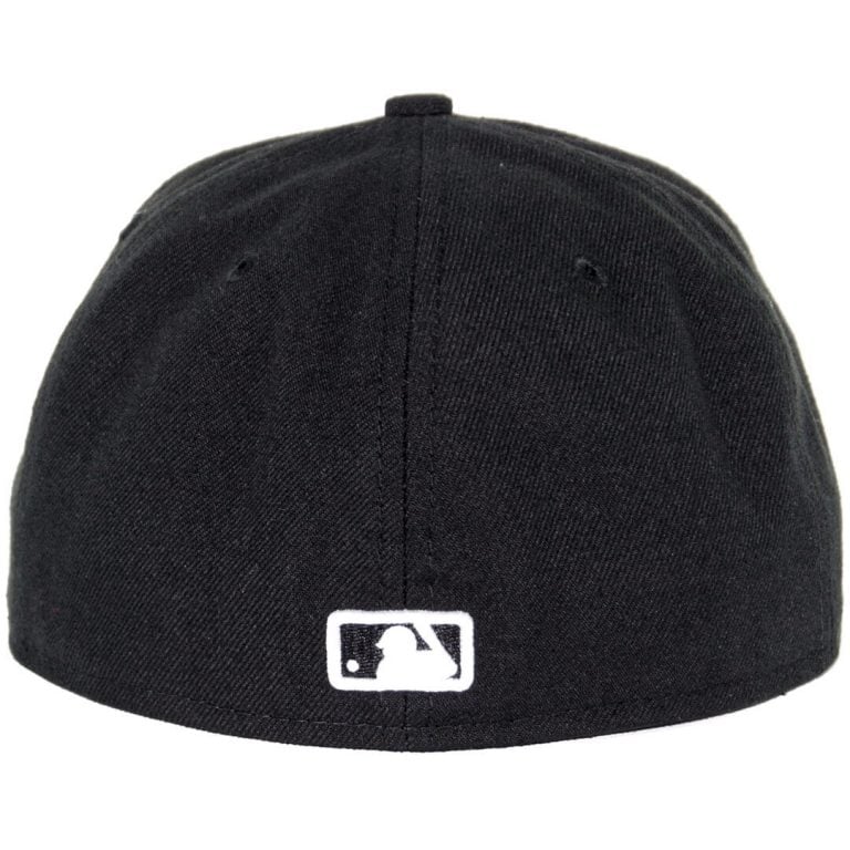 New Era 59Fifty Boston Red Sox Fitted Black, White Hat-Back New Era 59Fifty Boston Red Sox Fitted Black, White Hat-Back
