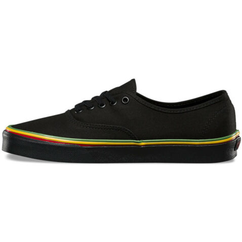 Vans Authentic Rasta Shoe Black - Image 2