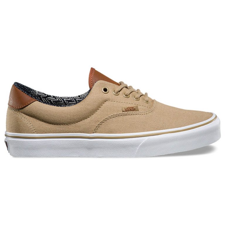 Vans Canvas & Leather Era 59 Shoe Khaki Material