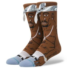 Stance Tupac Socks Brown
