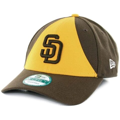 New Era 9Forty San Diego Padres The League Alternate 2 Strapback Hat Gold Brown