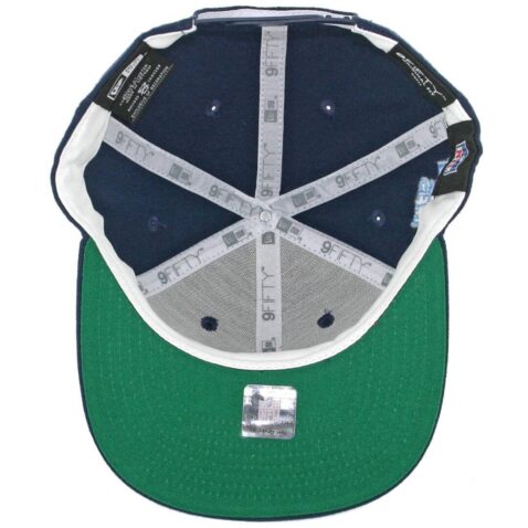 New 9Fifty San Diego Chargers Signature Side Seau # 55 Snapback Hat Navy - Image 3