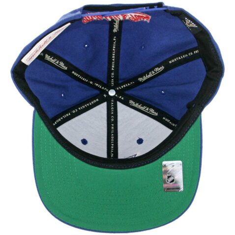 Mitchell & Ness New York Rangers Wool Solid Snapback Hat Blue