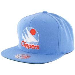 Mitchell & Ness San Diego Clippers Wool Solid Snapback Hat Light Blue