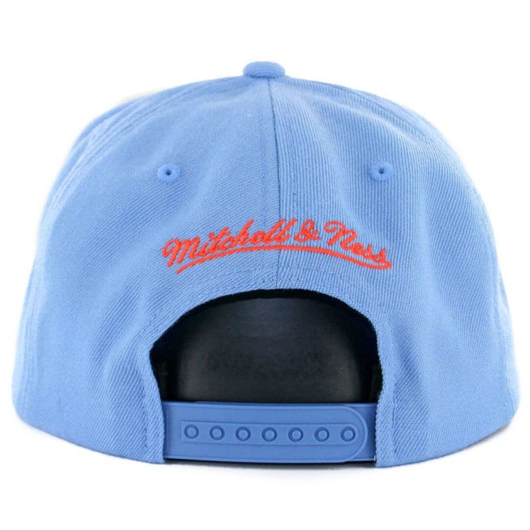 Mitchell & Ness San Diego Clippers Wool Solid Snapback Hat Light Blue-Back Mitchell & Ness San Diego Clippers Wool Solid Snapback Hat Light Blue-Back
