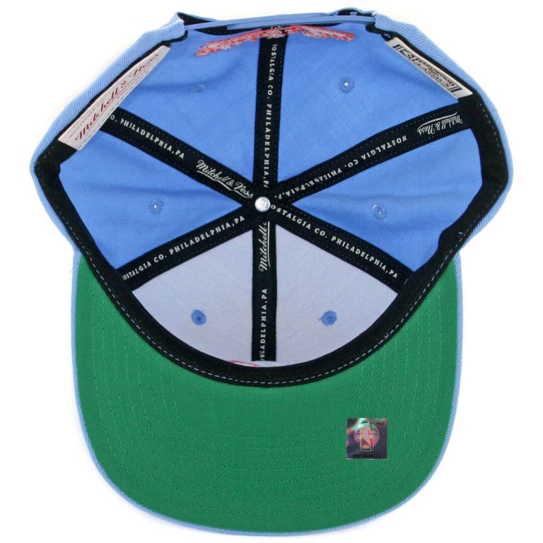 Mitchell & Ness San Diego Clippers Wool Solid Snapback Hat Light Blue-Inside Mitchell & Ness San Diego Clippers Wool Solid Snapback Hat Light Blue-Inside