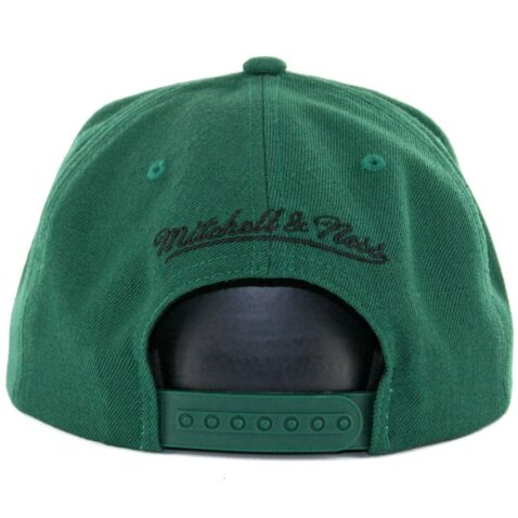 Mitchell & Ness Milwaukee Bucks Wool Solid Snapback Hat Hunter Green