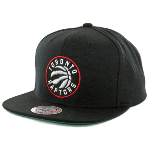 Mitchell & Ness Toronto Raptors Wool Solid Snapback Hat Black