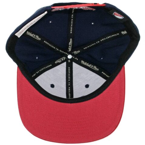 Mitchell & Ness New York Red Bulls Team Solid 3 Snapback Hat Navy Red
