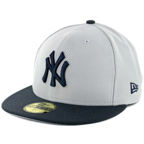 New Era 59Fifty New York Yankees Alternate 2017 Batting Practice On Field Fitted Hat Grey Dark Navy