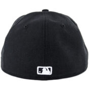 New Era 59Fifty San Diego Padres Two Tone Basic Fitted Hat Black White Heather Grey-Back