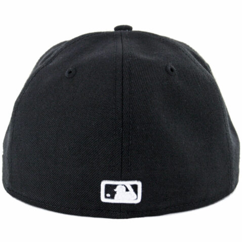 New Era 59Fifty San Diego Padres Two Tone Basic Fitted Hat Black White Heather Grey - Image 2