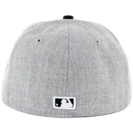 New Era 59Fifty San Diego Padres Two Tone Basic Fitted Hat Heather Grey Black White Black