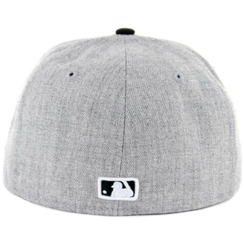 New Era 59Fifty San Diego Padres Two Tone Basic Fitted Hat Heather Grey Black White Black