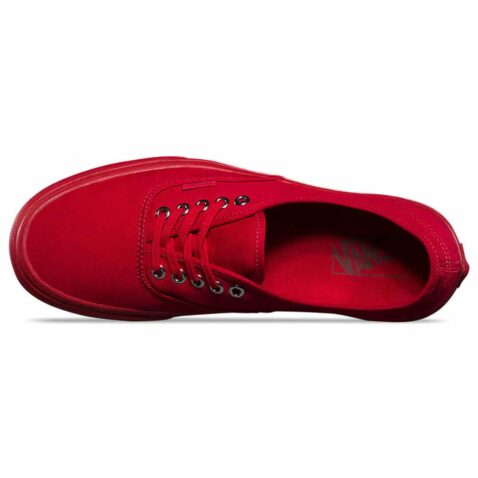 Vans Primary Mono Authentic Shoe Red Silver