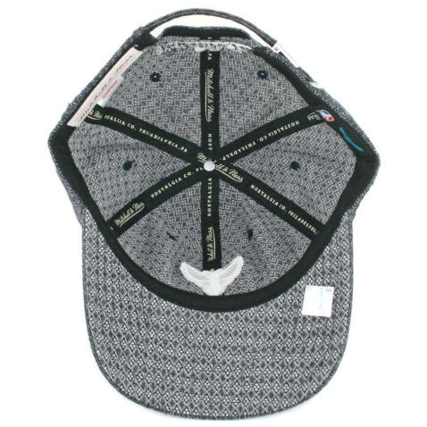 Mitchell & Ness Charlotte Hornets Reverse Denim Slouch Strapback Hat Navy