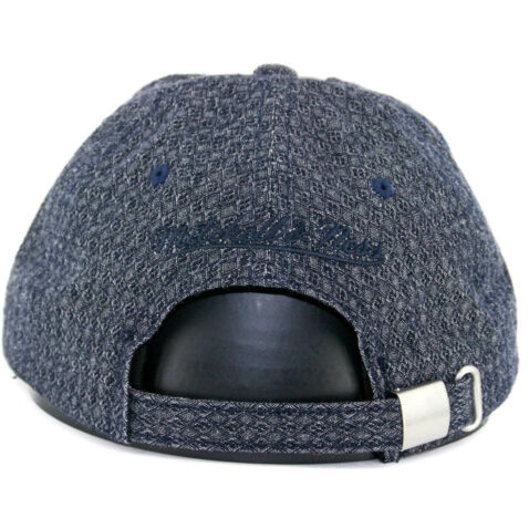 Mitchell & Ness Golden State Warriors Reverse Denim Slouch Strapback Hat Navy