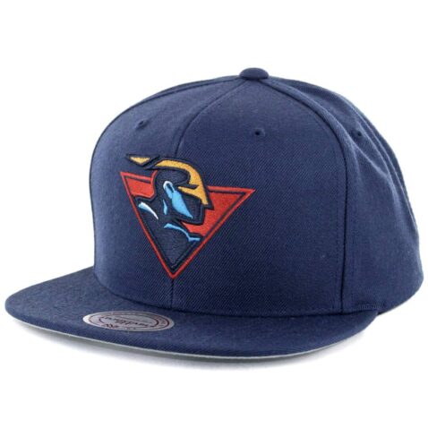 Mitchell & Ness Golden State Warriors Arch Logo Snapback Hat Navy