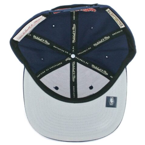 Mitchell & Ness Golden State Warriors Arch Logo Snapback Hat Navy