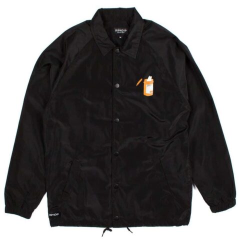 Rip N Dip Nermal Pills Coach Jacket Black