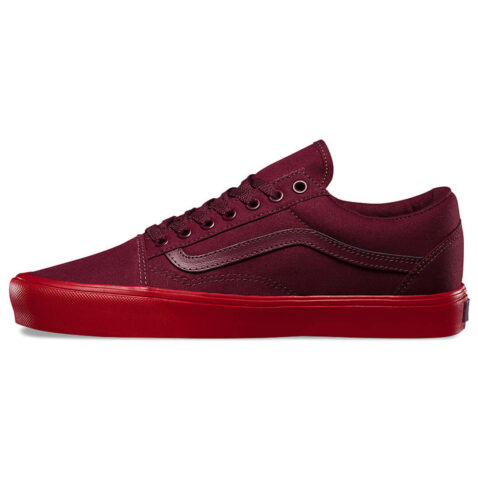 Vans Pop Sole Old Skool Lite Shoe Port Royal Red - Image 2