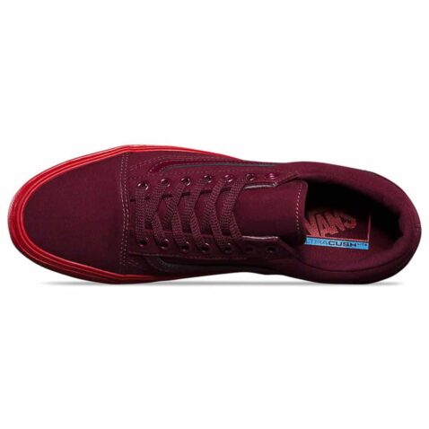 Vans Pop Sole Old Skool Lite Shoe Port Royal Red - Image 3