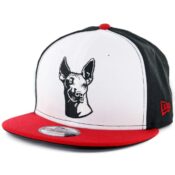 New Era 9Fifty Tijuana Xolos "Dog Logo" Snapback Hat Black White Scarlet