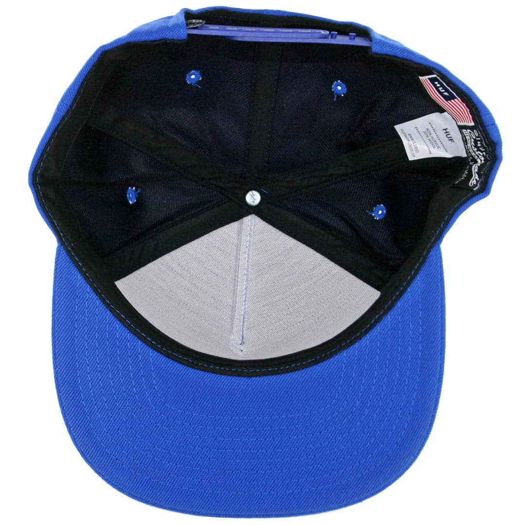 HUF Box Logo Snapback Hat Dark Cobalt HUF Box Logo Snapback Hat Dark Cobalt - Image 3