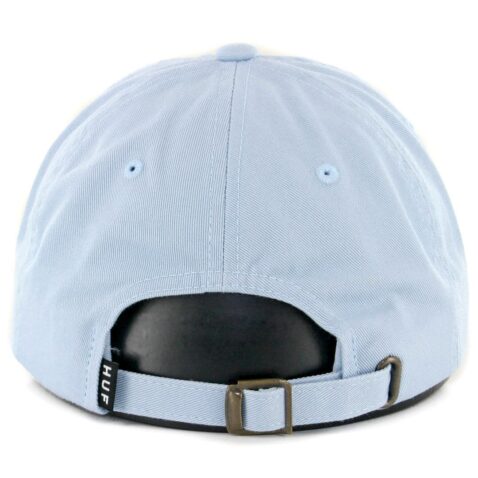 HUF Circle H Curve Visor Strapback Hat Light Blue