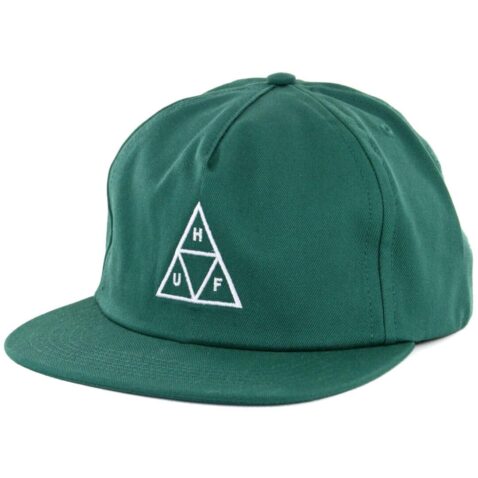 HUF Triple Triangle Snapback Hat Dark Green