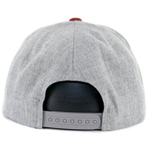 Brixton Oath III Snapback Hat Heather Grey Cardinal