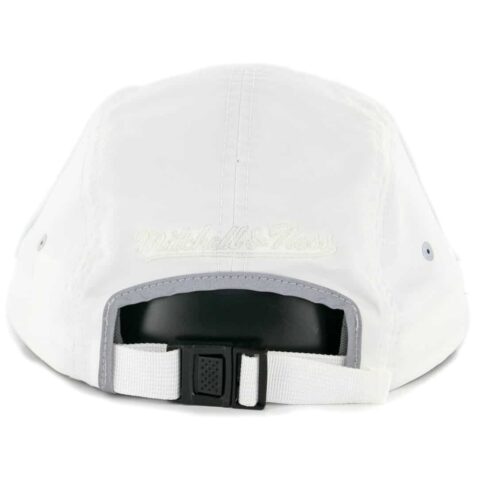 Mitchell & Ness Golden State Warriors Grey Poly Double Strapback Hat White