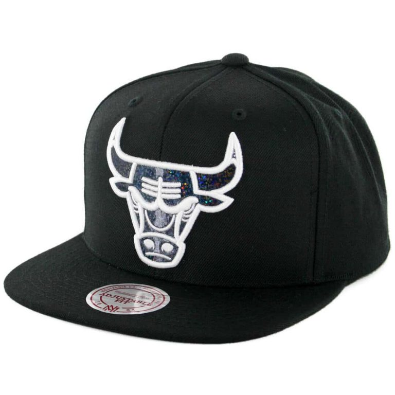 Mitchell & Ness Chicago Bulls Dark Hologram Snapback Hat Black Mitchell & Ness Chicago Bulls Dark Hologram Snapback Hat Black