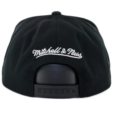 Mitchell & Ness Golden State Warriors Dark Hologram Snapback Hat Black